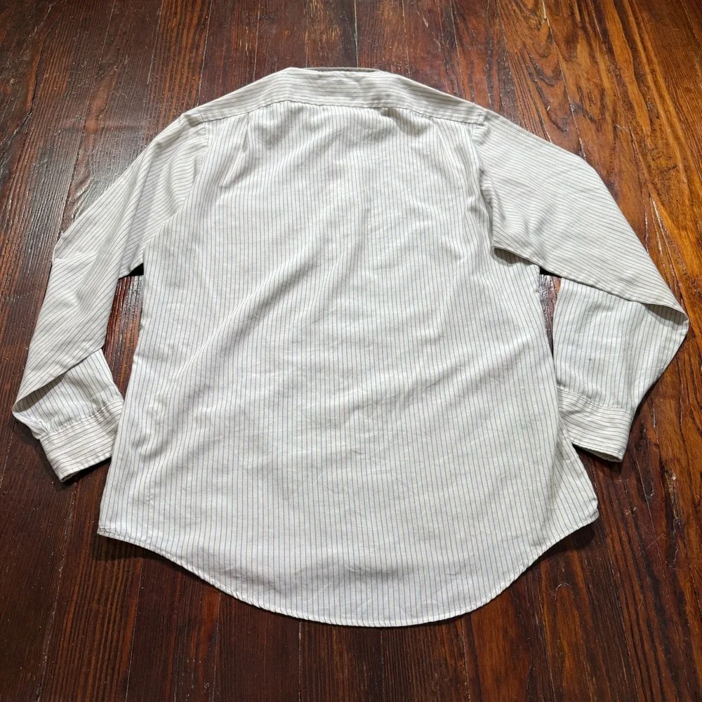 Vintage Levis Shirt Mens Large‎ Striped Button Paper Thin Taiwan ROC 80s